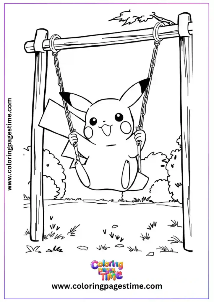 Pikachu Coloring Pages 4