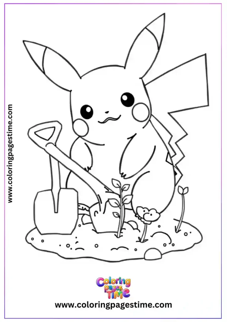 Pikachu Coloring Pages 8