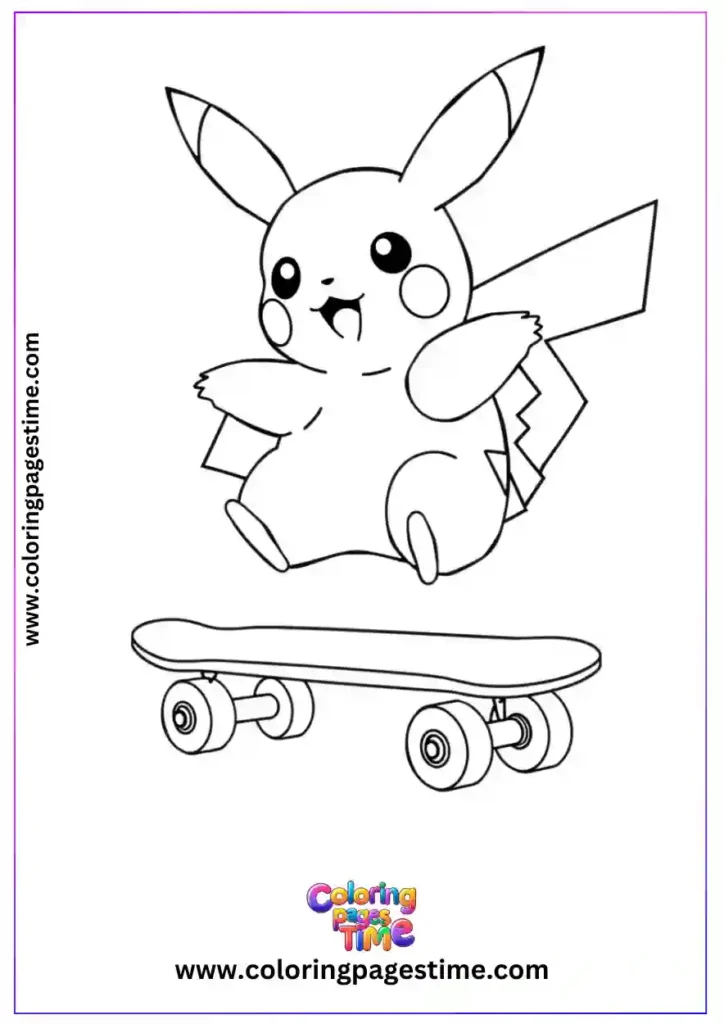 Pikachu Coloring Pages 9