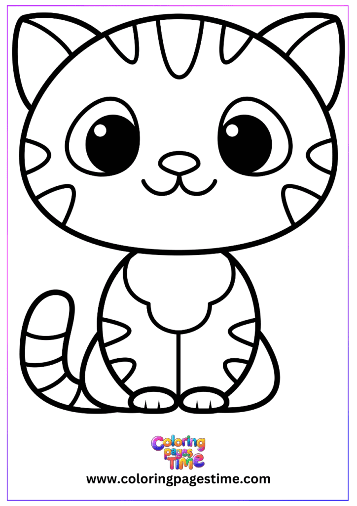 cute cats coloring pages