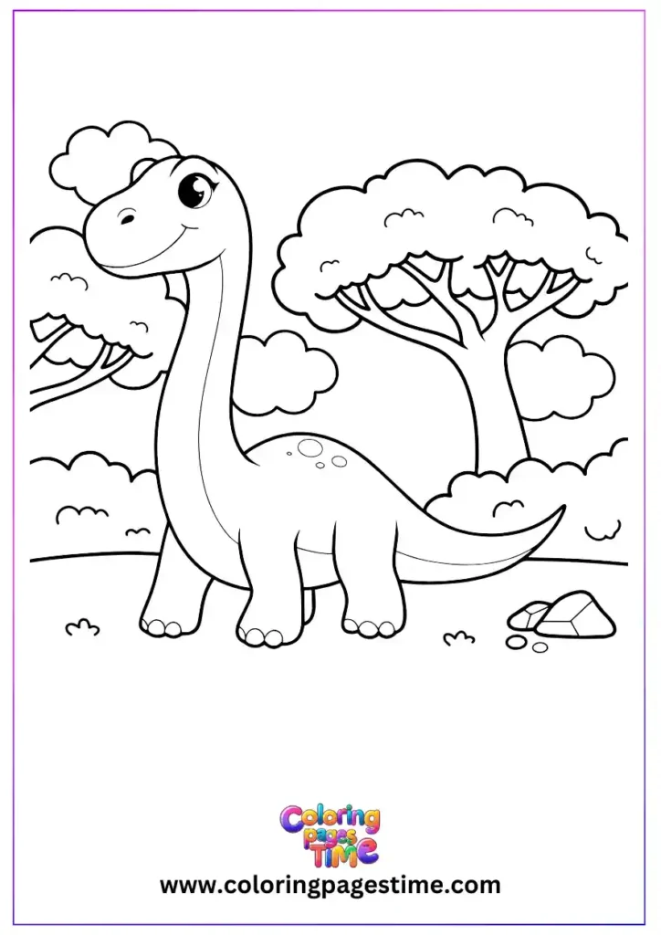 dinosaur coloring pages for Kids